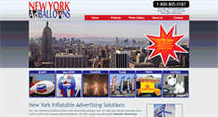 Desktop Screenshot of newyorkadvertisingballoons.com