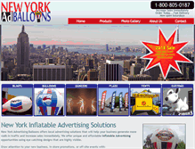 Tablet Screenshot of newyorkadvertisingballoons.com